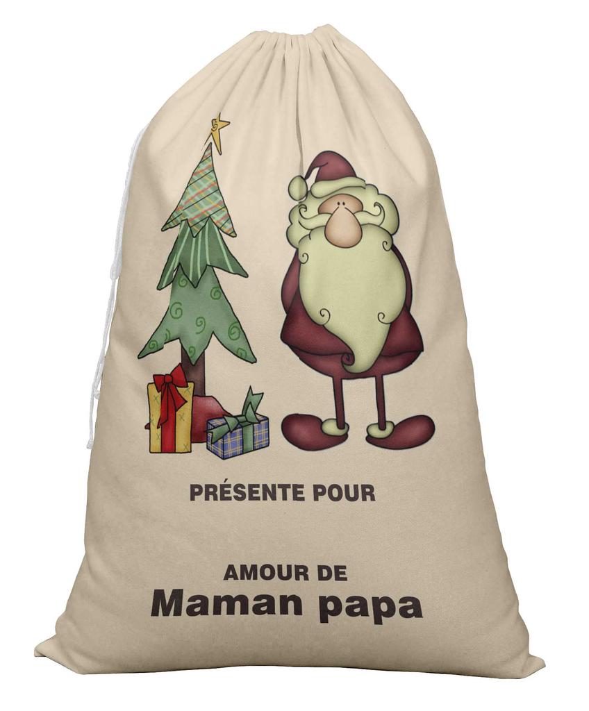 Printtoo Large Drawstring Canvas Bag Christmas Sack Bags Santa Gift Sack Custom Party Favor 2 Pcs 27x20 Inch