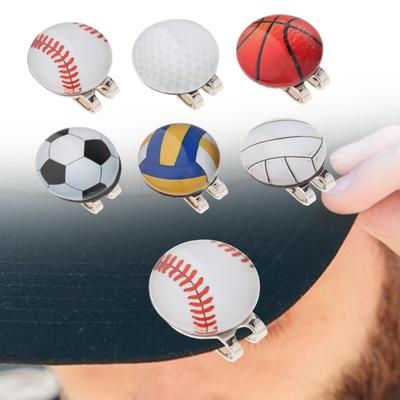 Golfballmarker Metall Golfkappe Halter Position markieren mit magnetischem Klipp für Hut