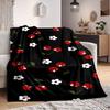 1pc Cherries Blossoms Lightweight Flannel Blanket, Comfortable and Warm Blanket, for Office and Camping Sofa Bed, Livingroom051