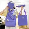 New Girl Backpack, Primary and Secondary School Schoolbag, Make-up Bag, Four-piece Rabbit Ear Class Backpack