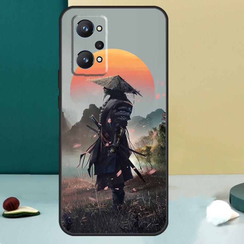 Japan Samurai Ninja For Realme 11 10 12 13 14 Pro Plus GT 7 6 5 Pro GT 6T C67 C61 C53 C51 C21Y C25S C75 C55 Case