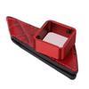 Porta-gesso da biliardo Clip Magnetica Portatile Sezione Singola Custodia per Gesso da Stecca da Pool con Clip da Cintura per Sala Biliardi Rossa