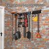 Antislip Rubber Pad Ski Board Wall Mount Holder For Various Size and Bindings Indoor Gear Storage Solution