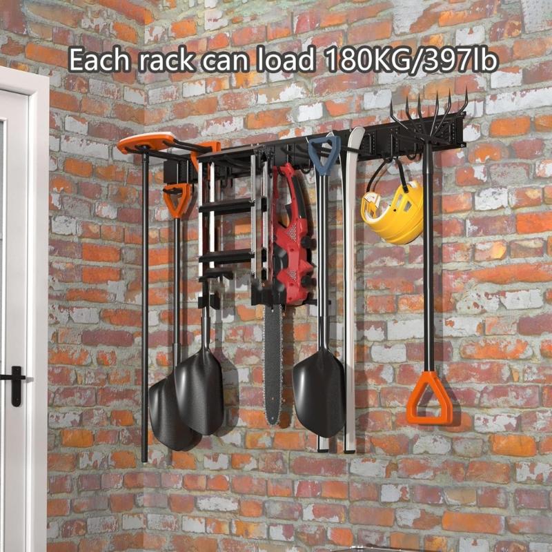 Antislip Rubber Pad Ski Board Wall Mount Holder For Various Size and Bindings Indoor Gear Storage Solution