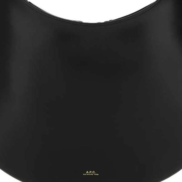 A.P.C Logo Zip Closure Leather Shoulder Tote Bag Women bags Black PXBVTF61895LZZ