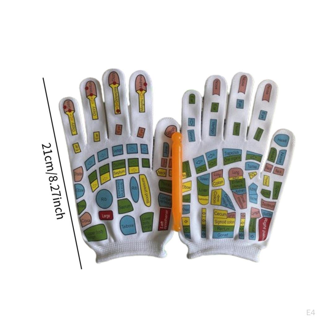 Hand Massage Mittens Breathable Reflexology Gloves for Family Friends Adults