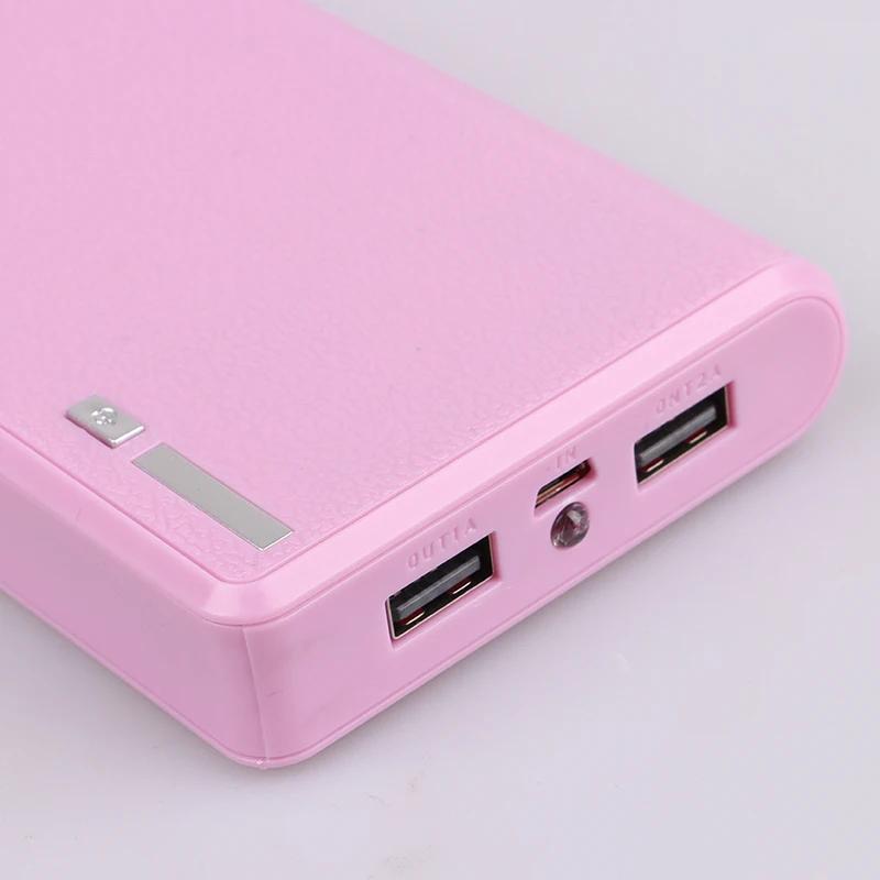 4 slotový box na baterie 18650 Power Bank Držák Přenosný duální USB Type C Nabíjecí pouzdro Pro pouzdro na baterie 18650