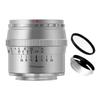 TTArtisan 50mm Manual Focus Large Aperture Fixed Focal Length for Canon F1.2 APS-C Lens, Silver, M-mount (M1, M2, M3, M6, M6II, M10, M50, M100, M200)