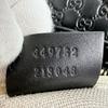 Gucci Guccisima Micro Shoulder Bag Leather Black Women 449732 Used