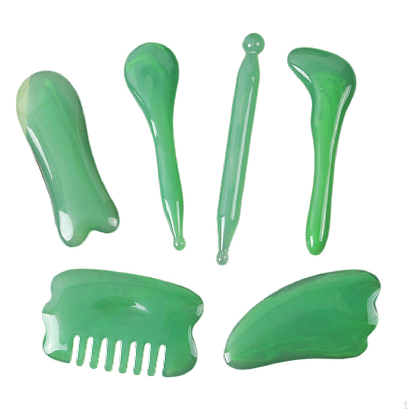 7 Pieces Gua Sha Massage Tool Facial Scraping Tools Board