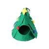 Small Animals Hedgehog Christmas Tree  Warm Soft Cave Bed Pet Tent Hideout Hamster House