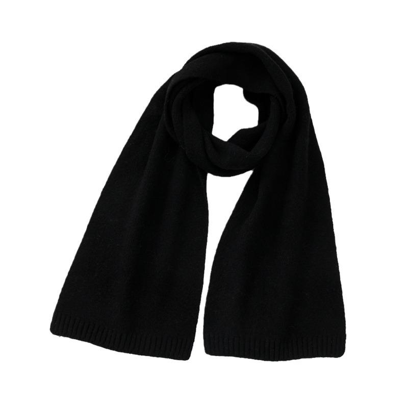 Women Scarf Cold Weather Thermal Neck Wrap Casual Outfit Scarf Solid Color Thickened Warm Knitting Scarf XWJ109