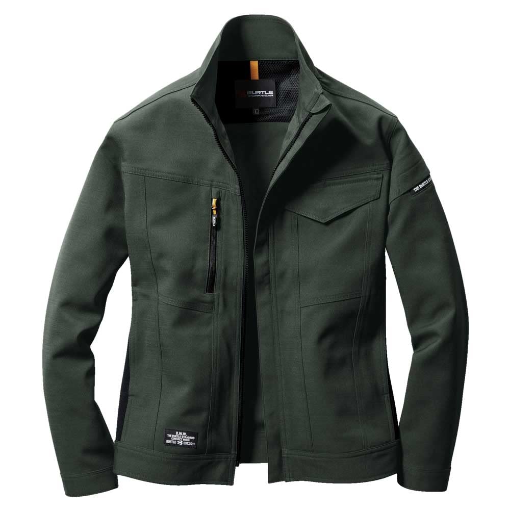 

BURTLE Workwear Jacket 7301 Size 14 Mills Green (Unisex) Fall/Winter, 3L,