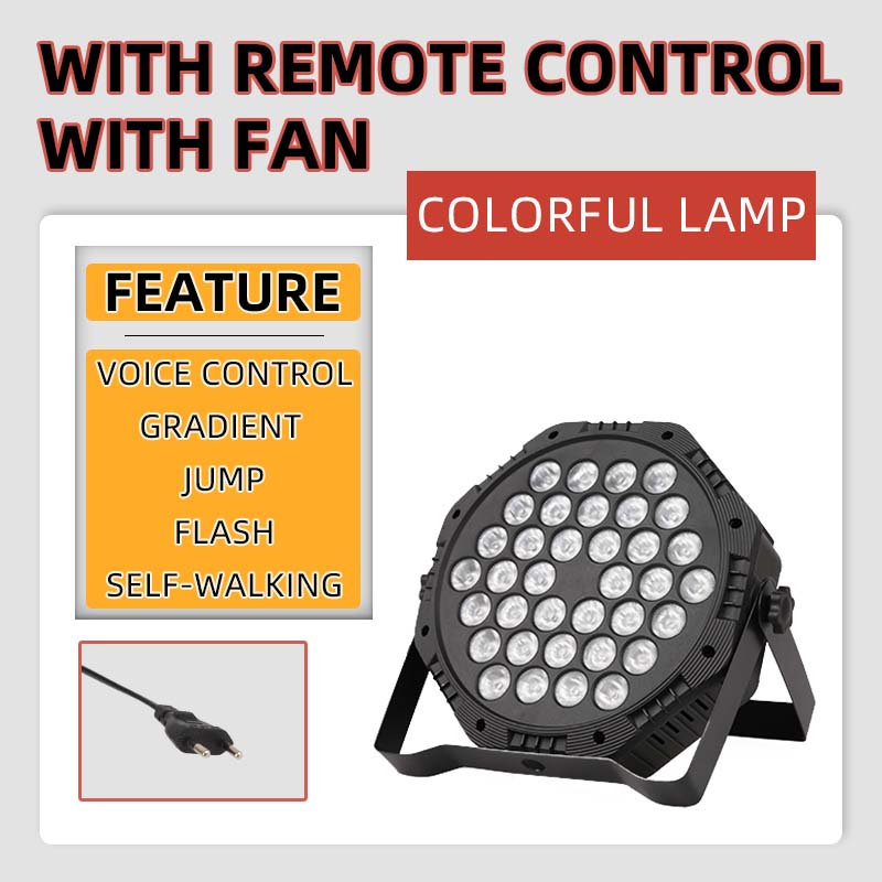 LED DJ Stage Lights Colorful Laser Disco Lamps Remote Control Projector Lamp RBG Commercial Party Lighting for Bar Club Birthday
