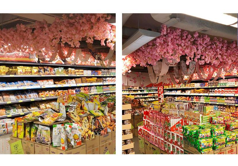 Cherry Blossom Vine Wall Hanging for Outdoor and Indoor Ceiling Decor