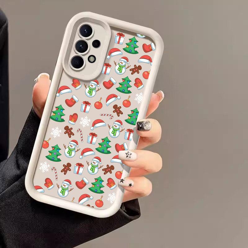 Merry Christmas New Year Gift Case For Samsung Galaxy A55 A35 5G A13 A54 A53 A52 A34 A06 A32 A14 A23 A24 A12 A51 A71 Phone Cover