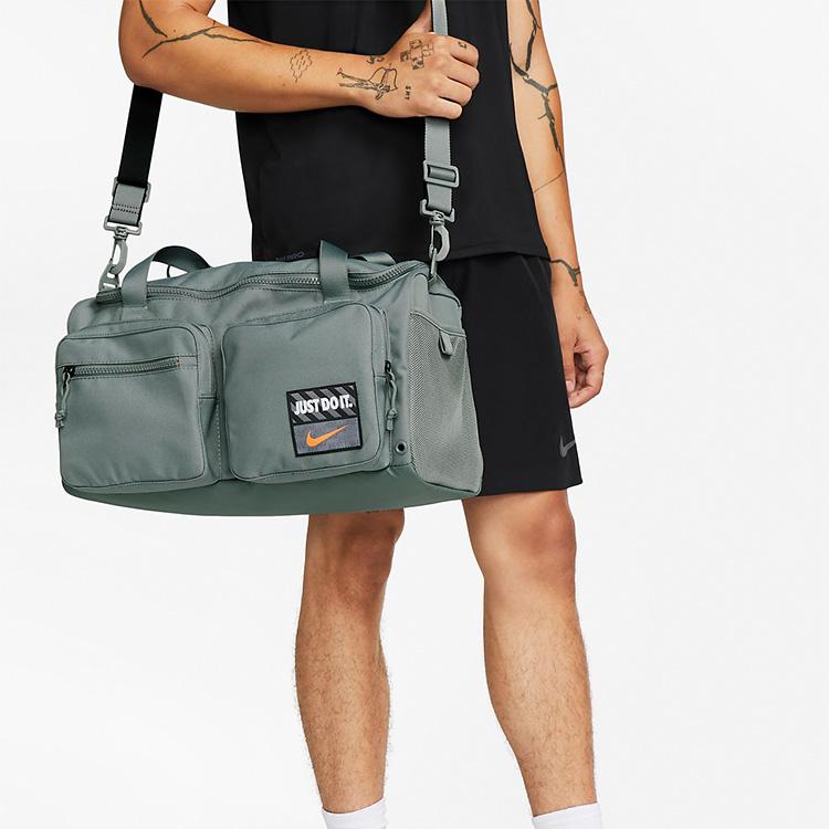 New Nike Fabric Gym Bag, Travel Bag, Shoulder Bag, Crossbody Bag, Handbag Regular Unisex Smoke Gray DQ5199-084