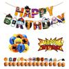 1 Set Anime Dragon Ball Son Goku Balloons Banner Party Decorations Suit Cartoon Birthday Party Supplies Gift