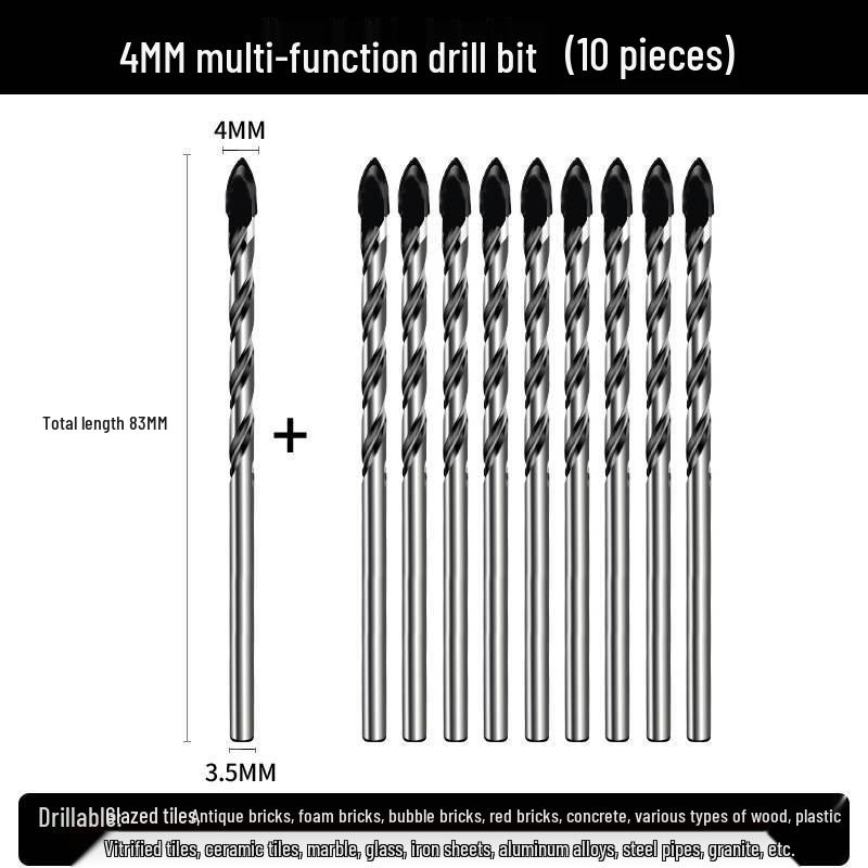 6mm Triangle Drill Bit for Tile, Concrete, Glass, and Cement
