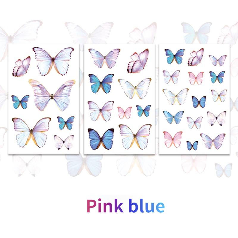 2Bag Butterfly Series Daily Deco Washi Diary Stickers Scrapbook Journal Doodling Stationery Hand Account