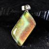 Natural Opal Pendant 32 ct Fancy 925 Sterling Silver October Birthstone for Gem Collections