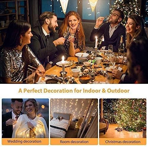 2Szt Girlanda Solarna Lampki Ogrodowe Druciki 100Led 10M + Usb