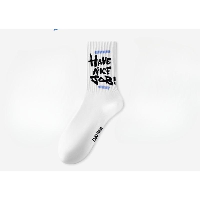 

Trendy Socks for Boys, Teenagers, Summer Mid-calf Socks, Basketball, Sports, Skateboarding, Solid-colored Cotton Long Socks 1 pair