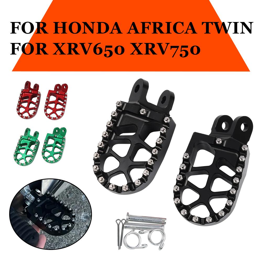 Motorcycle CNC Foot Pegs Rests Footrest Footpeg Pedals For HONDA AFRICA TWIN XRV 650 XRV 750 XRV650 XRV750 650XRV 750XRV 1990