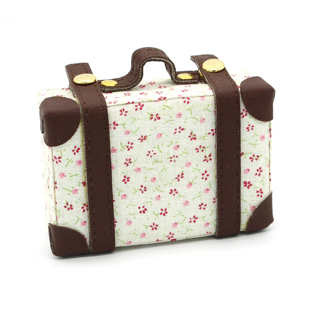 Mini Luggage Case Premium Doll Decoration Accessory Toy House Decoration Travel Cases Decorative Pretended Play Toy