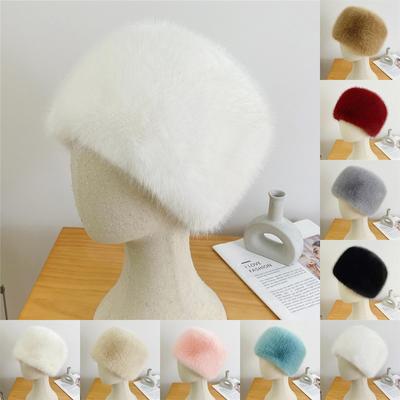 Dámsky zimný plyšový rybársky klobúk Veľký obvod hlavy Teplý klobúk
