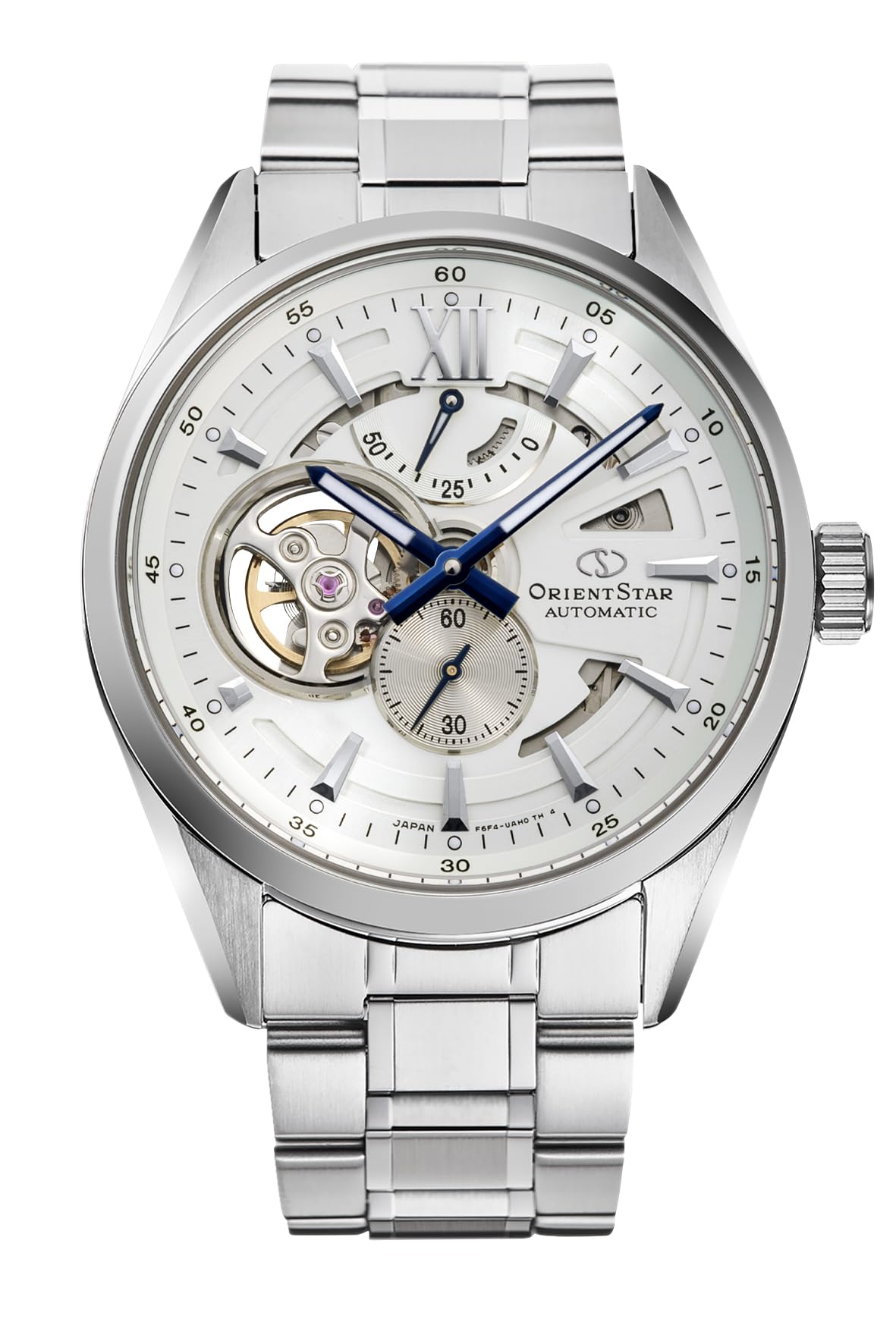 

Чоловічий годинник Orient Star Automatic Modern Skeleton, виготовлений у Японії, з білим циферблатом RK-AV0137S, Механічний, Дизайн, 2-річна гарантія виробника, білий