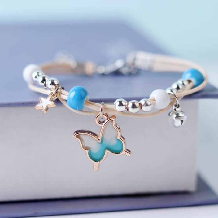 Butterfly Designs Bracelet Adjustable Handchain for Women Girls Stylish Jewelry Accessory for Friend Family