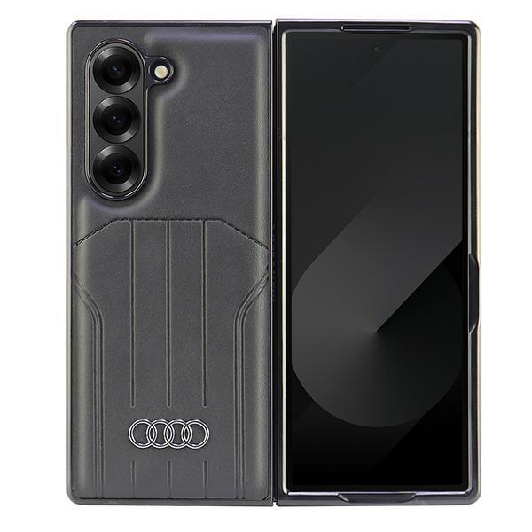 Audi Synthetic Leather Magsafe Z Fold6F956 Czarny/Black Hardcase Au-Tpupcmfold6-Q5/D1-Bk