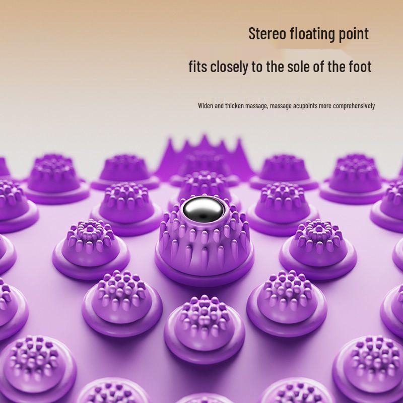 Round Acupressure Mat: Indoor Jogging, Foot Massage & Magnetic Stone Therapy