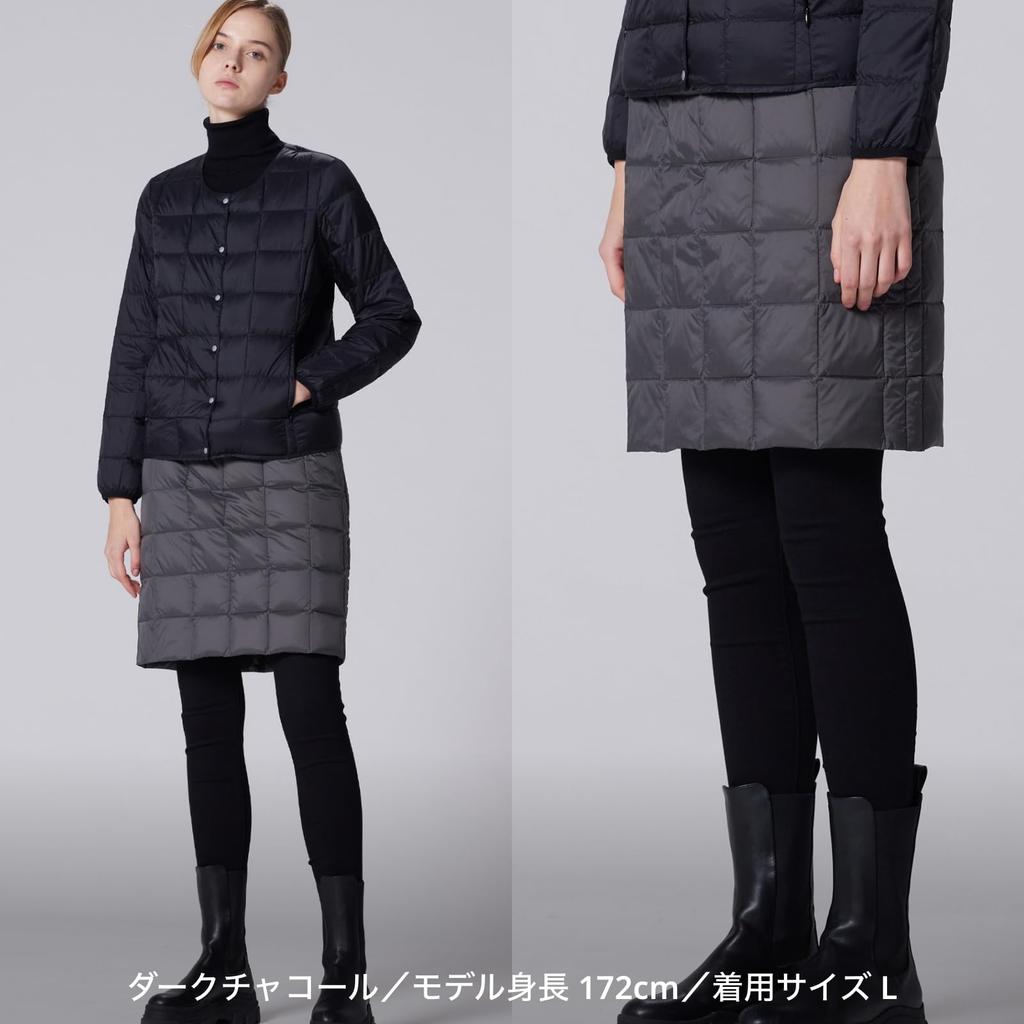 Taion Basic Down Skirt Size M Women's W150RS, Off-White,