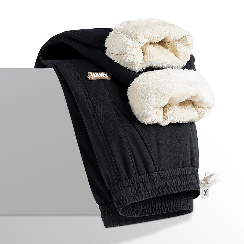 Autumn and Winter New Fleece Thick Warm Pants Men's Casual Loose Comfortable Plus-Size Pants 5XL