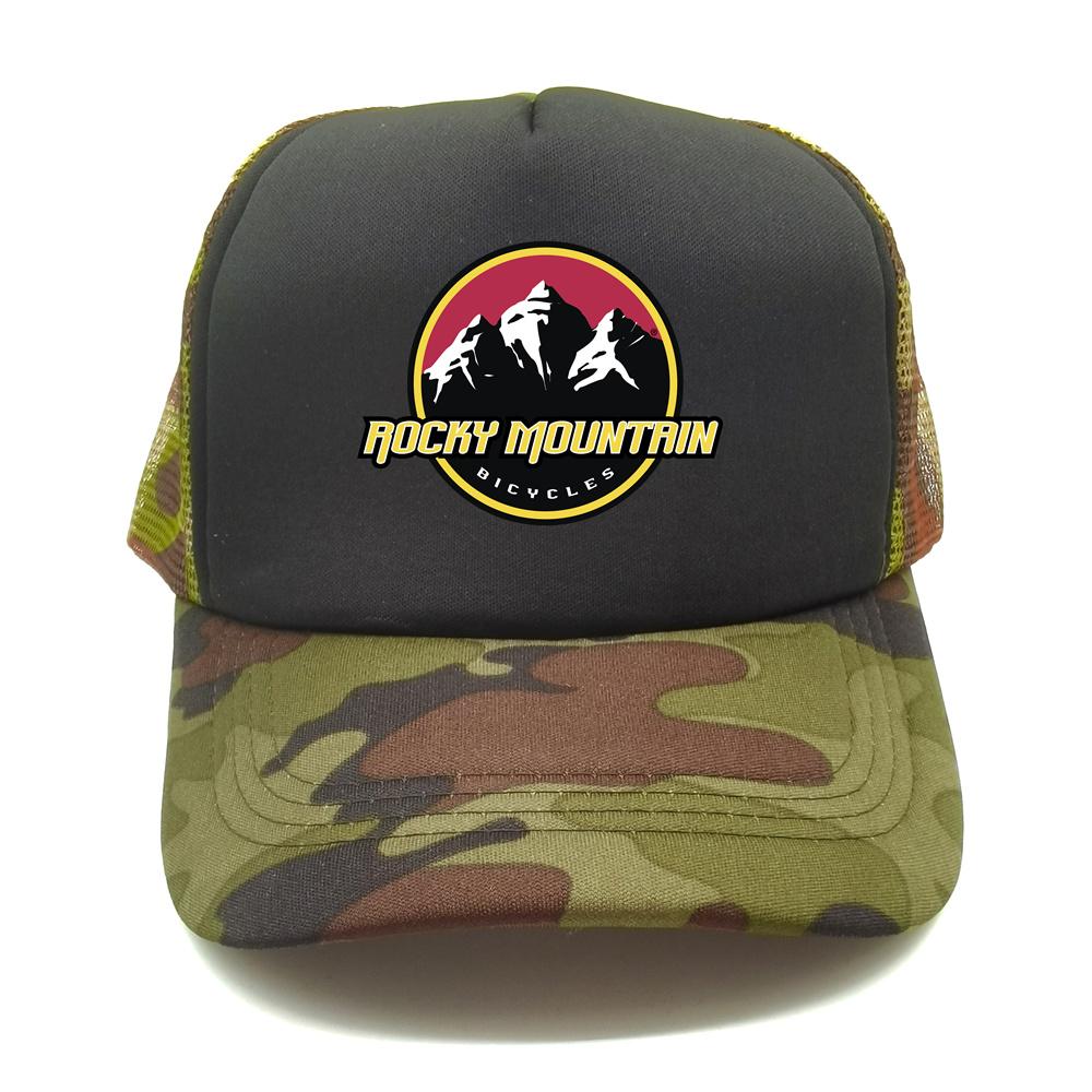 Rocky Mountain Bike Trucker Cap Unisex Funny Rocky Mountain Hat Baseball Cap Cool Summer Unisex Mesh Net Caps
