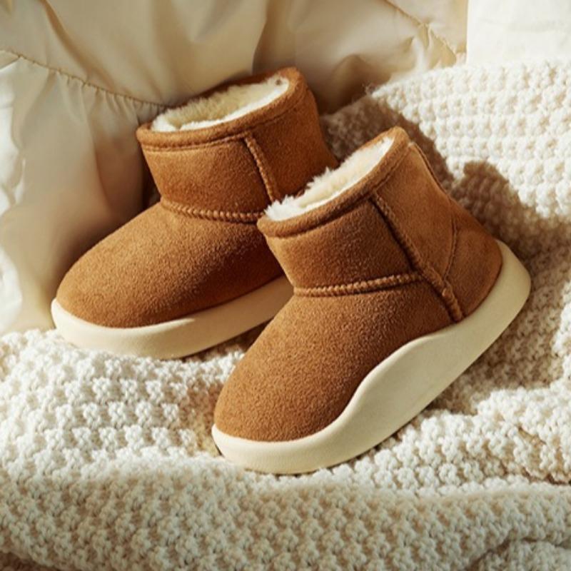 Children's Warm Snow Boots Baby  Plus Velvet Heel Cotton Shoes