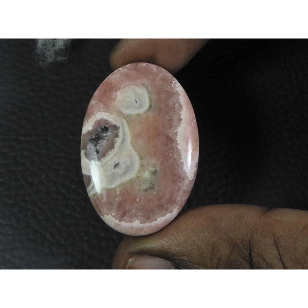 23X34X05MM Natural Rhodochrosite Oval Cabochon Loose Gemstone 60 Cts. B-97