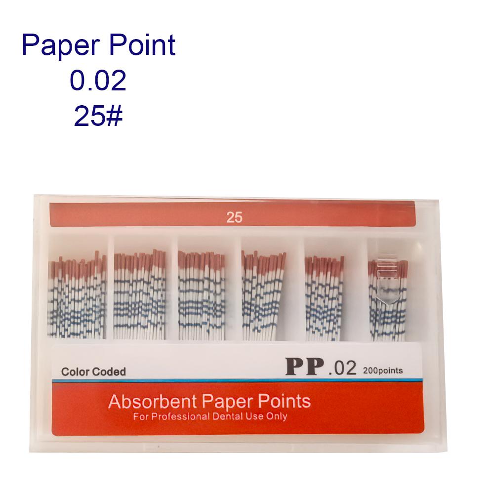 0.02 0.04 0.06 Dental Filling Material Dentist Product Root Canal Endodontic Paper Tips Dental Absorbent Paper Points