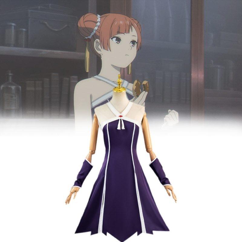 Funeral Flora Cos Outfit Ubell Laofen Cosplay Anime Costume Polyester Fabric