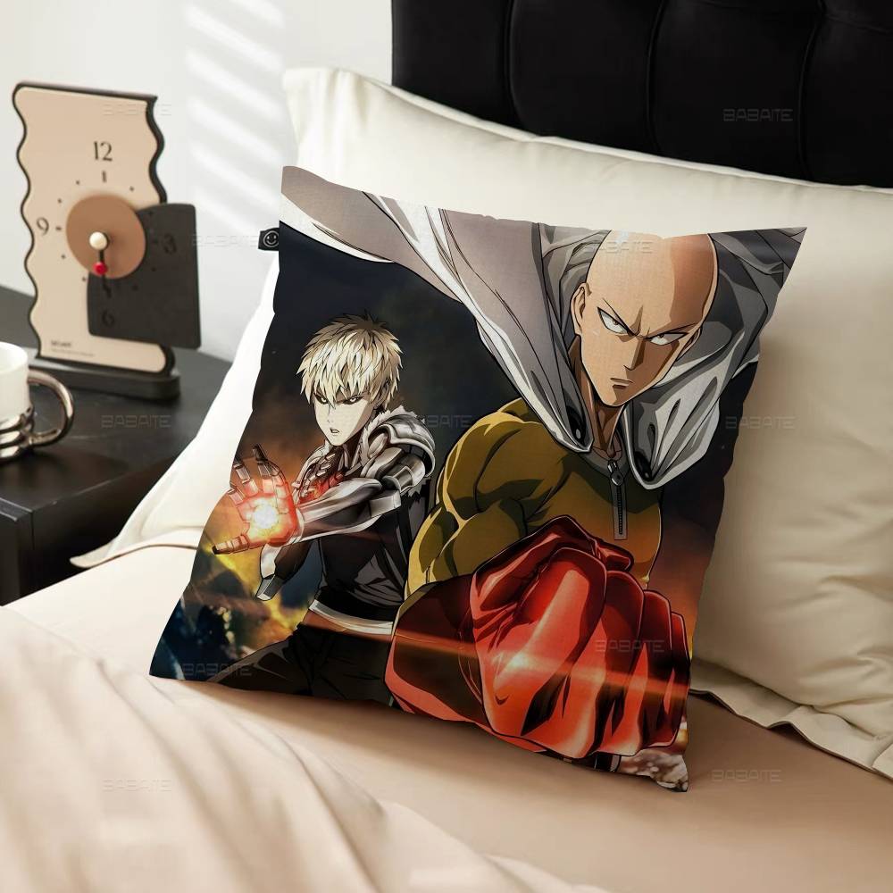 Anime O-One P-Punch Man Personalized Picture Text Home Decorative Pillows Household Gifts 45X45Cm