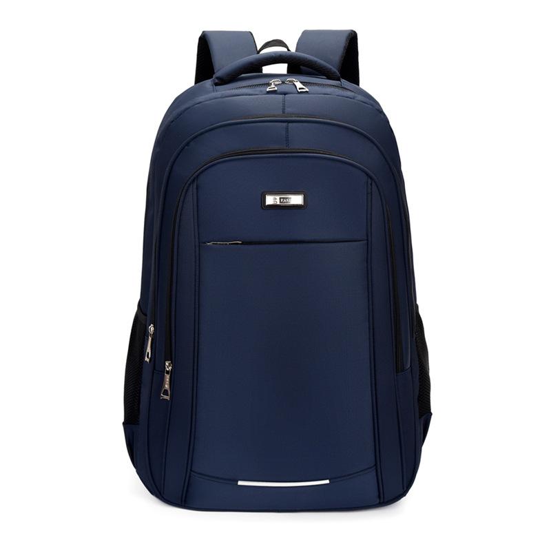 Schoolbag Men's Backpack, Outdoor Leisure Travel Backpack, Large Capacity Student Backpack, Multifunctional Textured Simple Laptop Bag