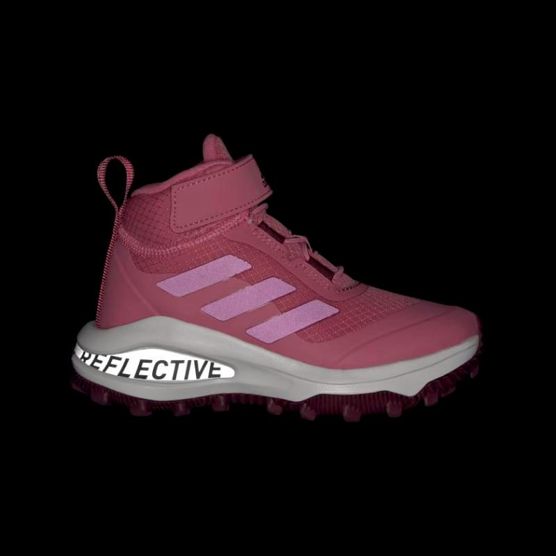 Adidas Fortarun Atr El K Slip Resistant Abrasion Resistant High top Kids' Running Shoes Rose Red Kids' Sneakers GZ0163