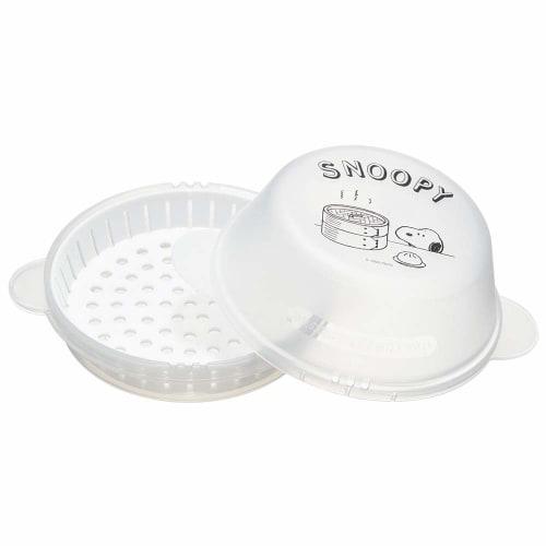 Skater Steamer Case for Steamed Buns, Microwave Steamer, Size: 154 x 61mm, Snoopy, Peanuts, SMA11