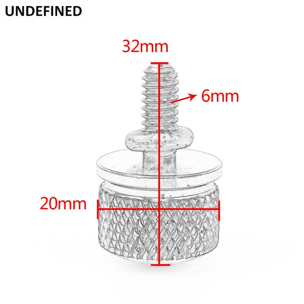 Černý rýhovaný šroub sedla z hliníkové slitiny pro Harley Road king Street Glide ULTRA Dyna SPORTSTER 883 XL883 EVO 1996-2015