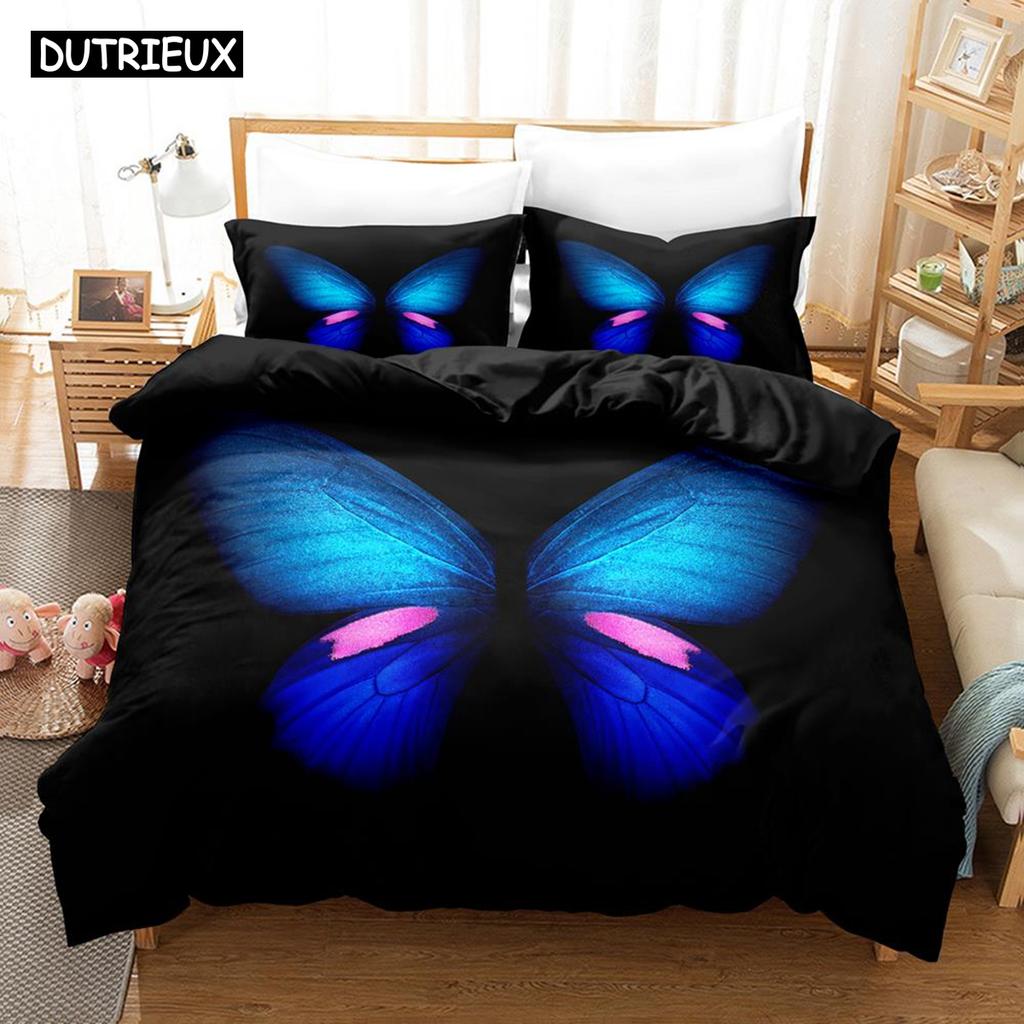 3D NEW Butterfly Bedding Sets Duvet Cover Set With Pillowcase Twin Full Queen King Bedclothes Bed Linen