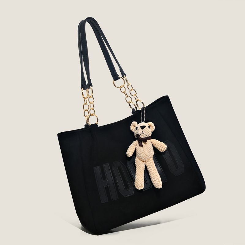 Wholesale student canvas bag large capacity bag women's 2025 new commuter tote bag messenger bag women's shoulder bag