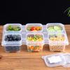 Food Grade 6-Compartment Stackable Sample Container with Lid