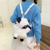 Kawaii Sheep Doll Shoulder Bag Stuffed Animal Plush Backpack Animal Lamb Crossbody Bag  Outdoor